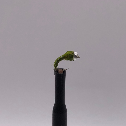 Glass Bead Midge - OLIVE - Hook Size #16