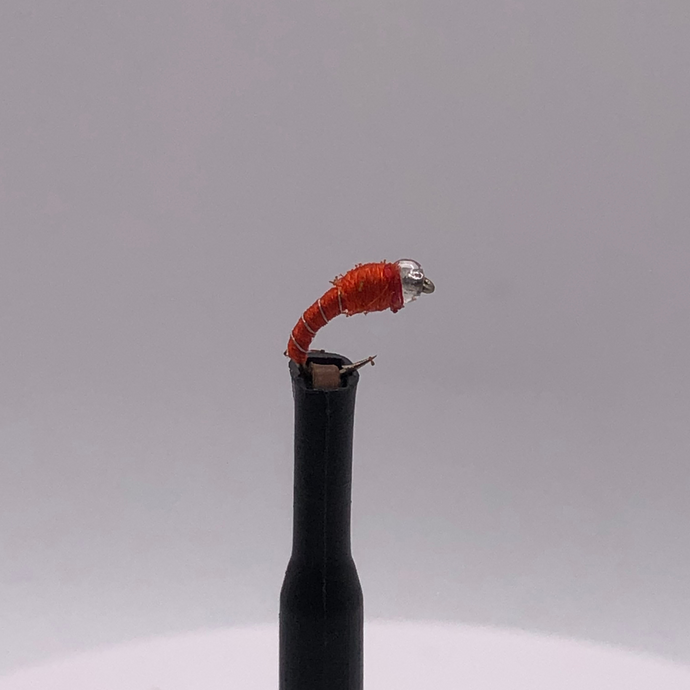 Glass Bead Midge - RED - Hook Size #16