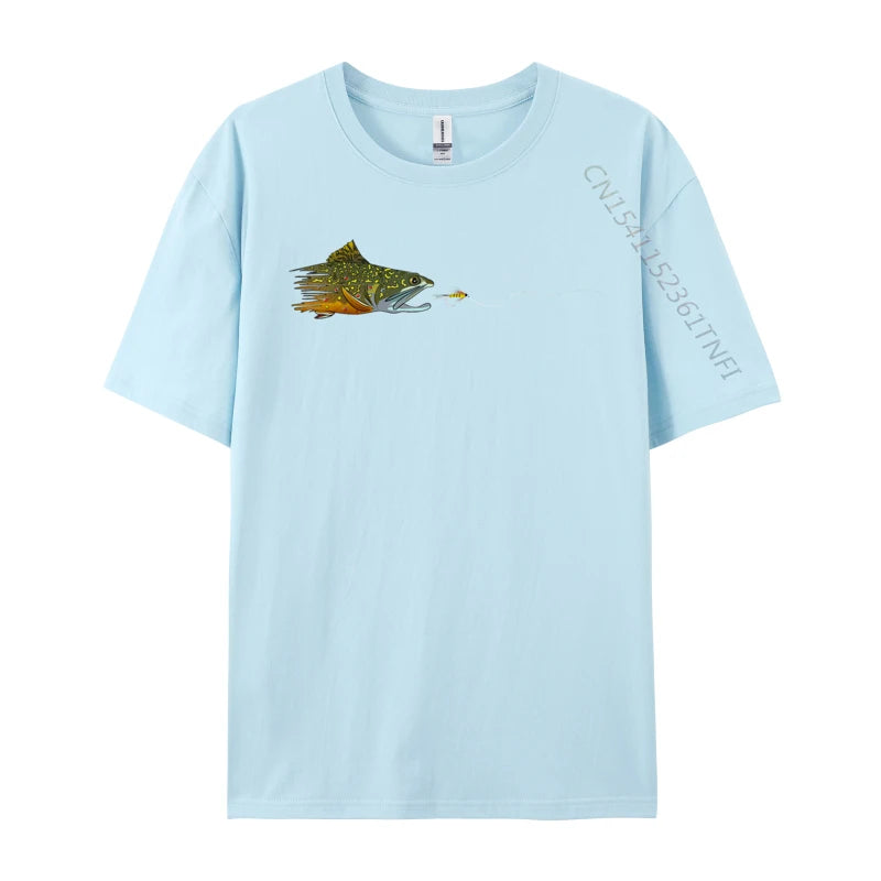 Load image into Gallery viewer, Brook Trout Fly Eat T-shirts
