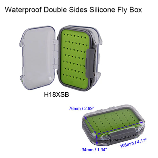 Silicone Waterproof Double sided Fly Box