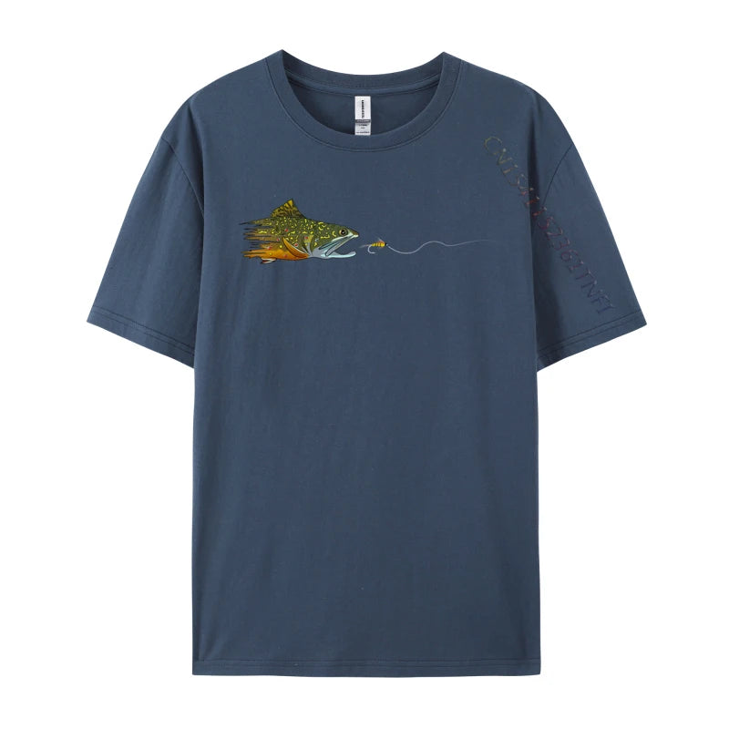 Load image into Gallery viewer, Brook Trout Fly Eat T-shirts
