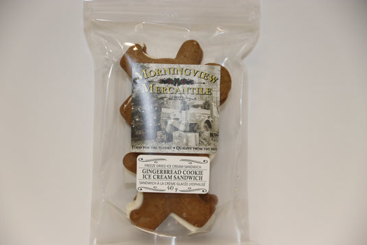 Morningview Mercantile - Freeze Dried Gingerbread Man Ice Cream Sandwiches