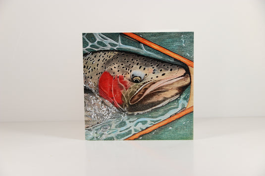 Trout Tracks Art Cards - Rainbow - Printed Card