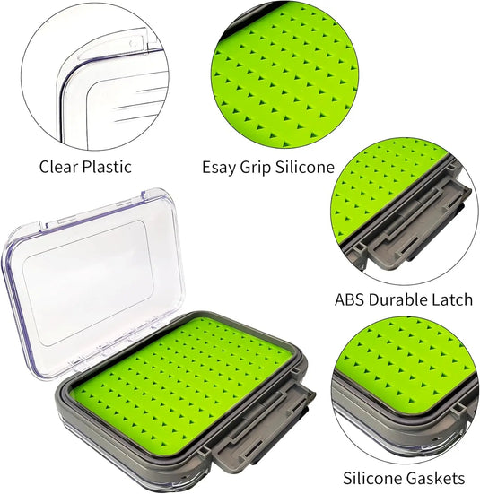 Silicone Waterproof Double sided Fly Box