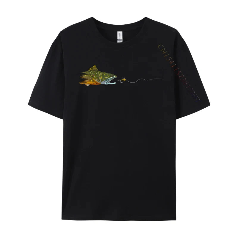 Load image into Gallery viewer, Brook Trout Fly Eat T-shirts
