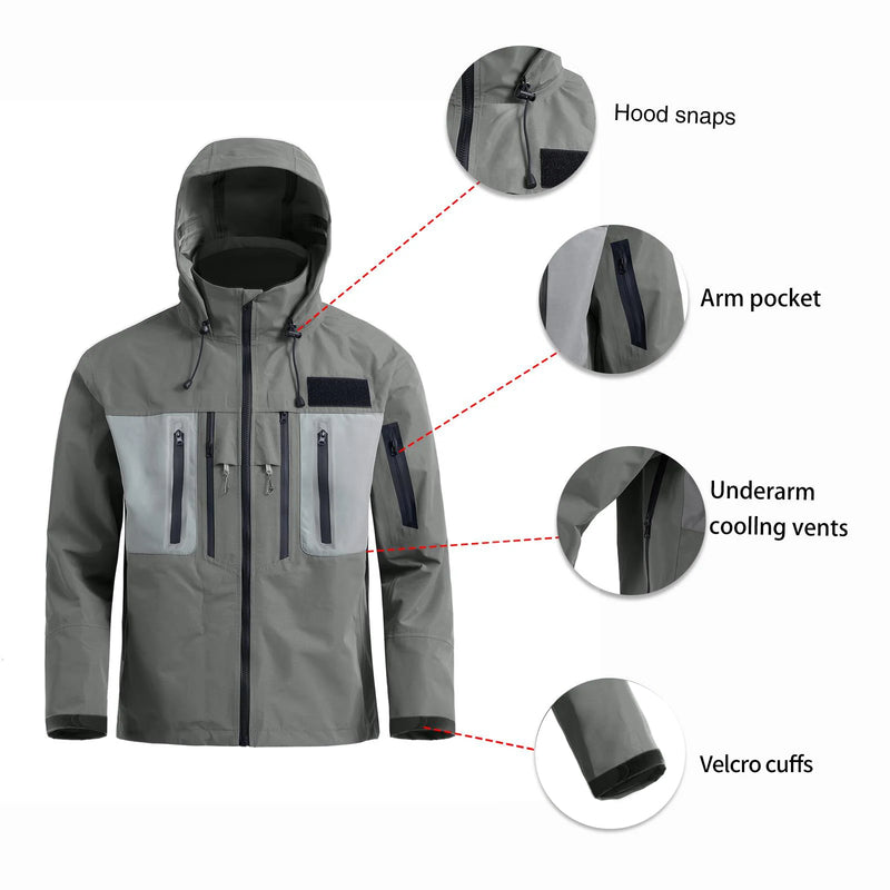 Load image into Gallery viewer, Men&#39;s Waterproof Wading Jacket
