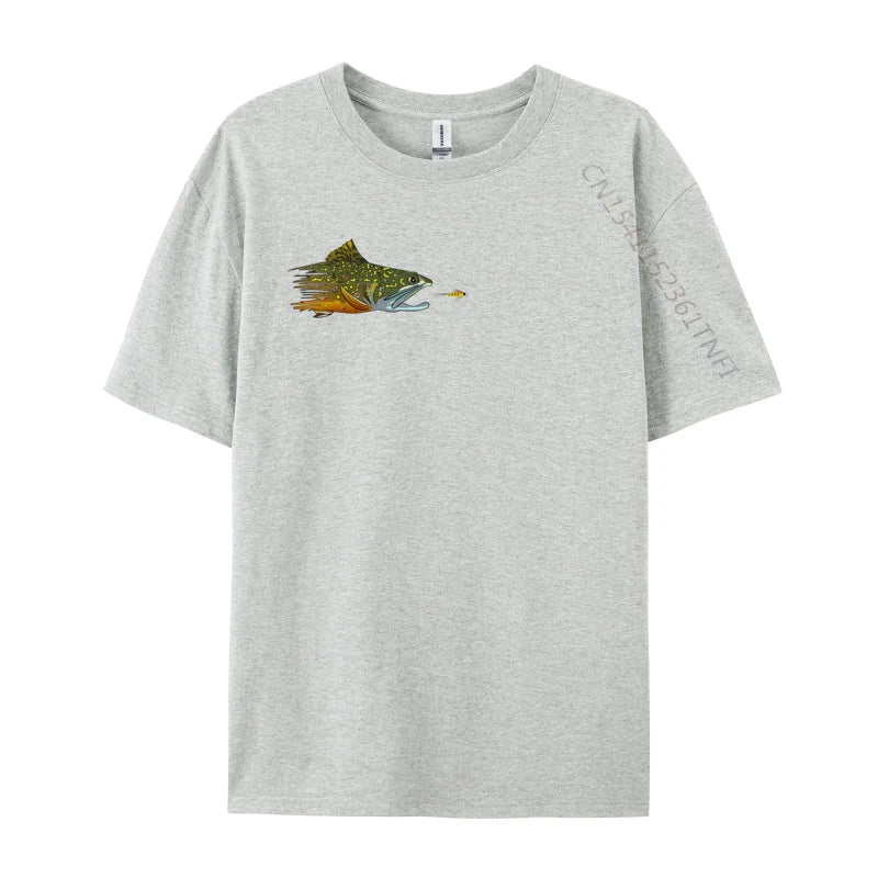 Load image into Gallery viewer, Brook Trout Fly Eat T-shirts
