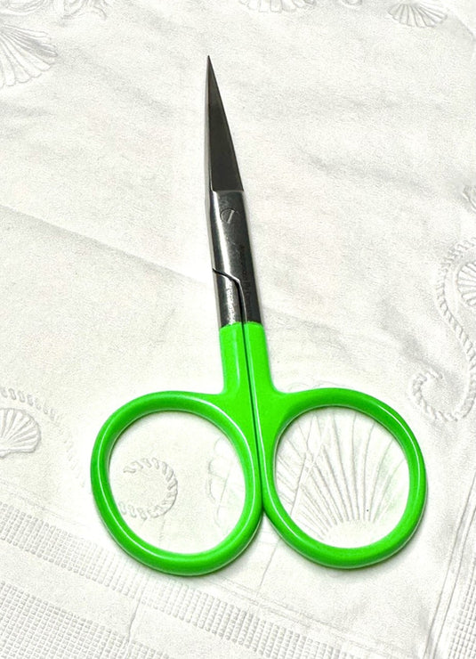 Anadromous - Hair Scissors Curved 5" - Green