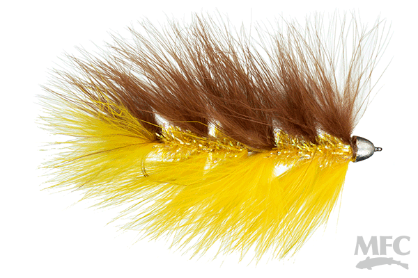 Galloup's Articulated Barely Legal - Brown/Yellow - Hook Size #4