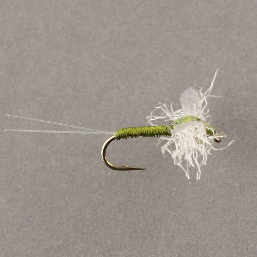 Spinner - PEARL\OLIVE - Hook Size #14