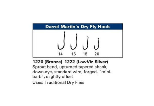 DAIICHI 1222 - D.M. Low Viz Sliver Dry Fly Hook