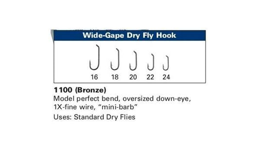 DAIICHI 1100 - Wide Gape Dry Fly Hook - Rocky Mountain Fly Shop