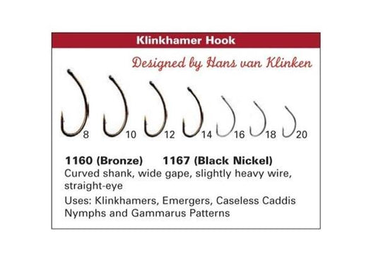 Daiichi Curved Klinkhamer Hooks 1167 Black Nickel 10 / 25