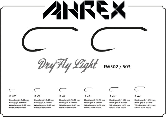 Ahrex - FW503 Dry Fly Light Barbless