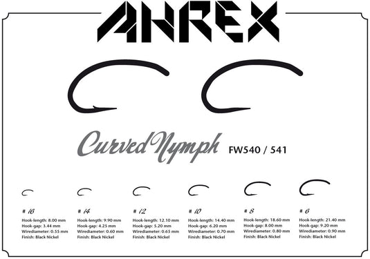 Ahrex - FW541 Curved Nymph Barbless