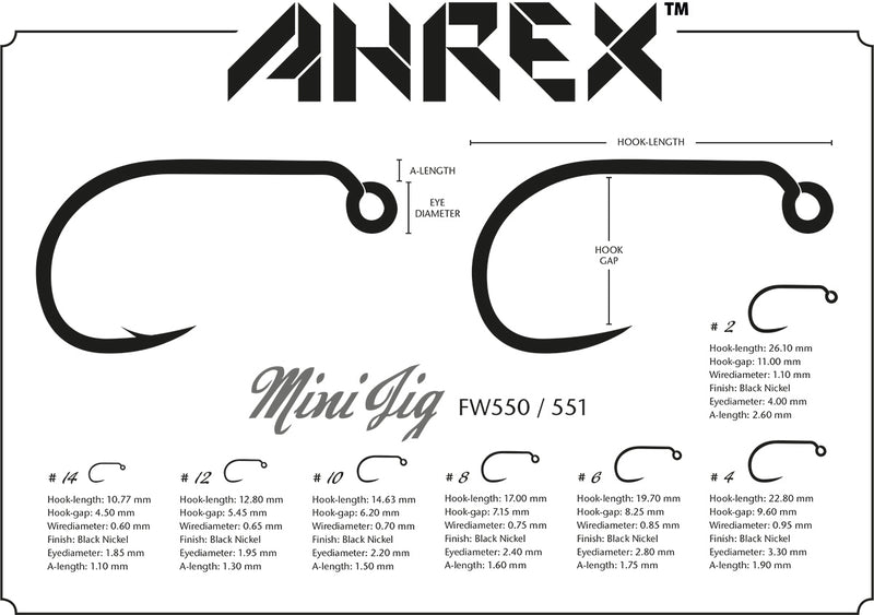 Load image into Gallery viewer, Ahrex - FW551 Mini Jig Barbless

