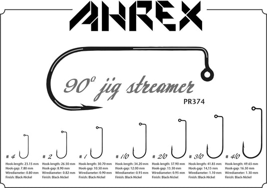 Ahrex - PR374  90 DEGREE BENT JIG STREAMER