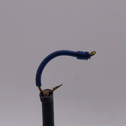 Wire Worm - BLUE - Hook Size