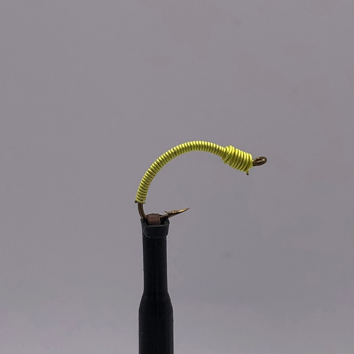 Wire Worm - CHARTREUSE - Hook Size #12