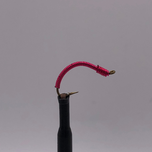 Wire Worm - PINK - Hook Size