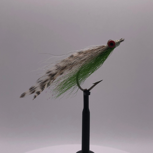 Deceiver Minnow - OLIVE/WHITE - Hook Size