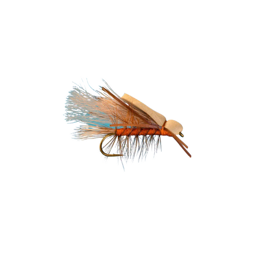 Salmon Fly - ORANGE/TAN - Hook Size