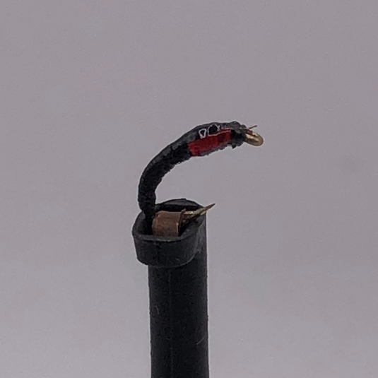 Chrono Larva - BLACK - Hook Size #18