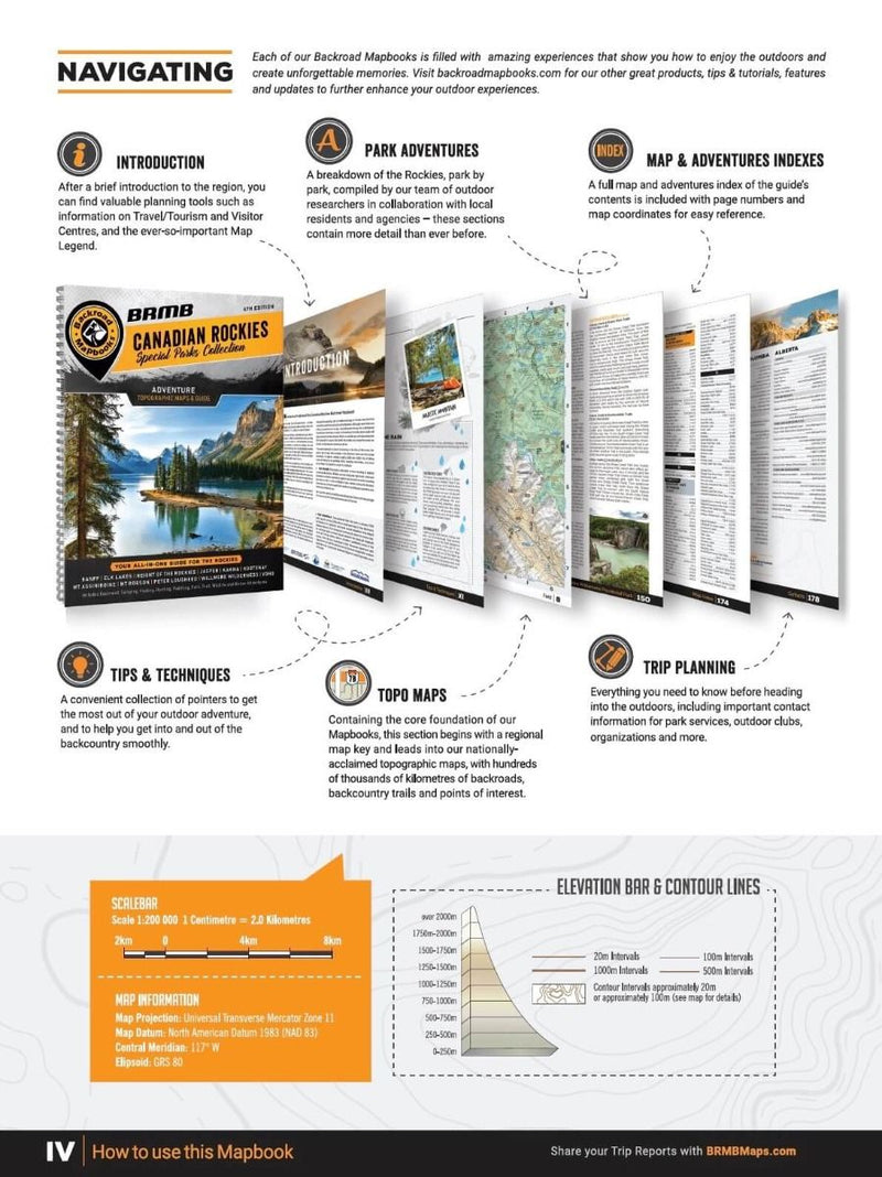 Load image into Gallery viewer, BACKROAD MAPBOOKS - CANADIAN ROCKIES - 4TH EDITION
