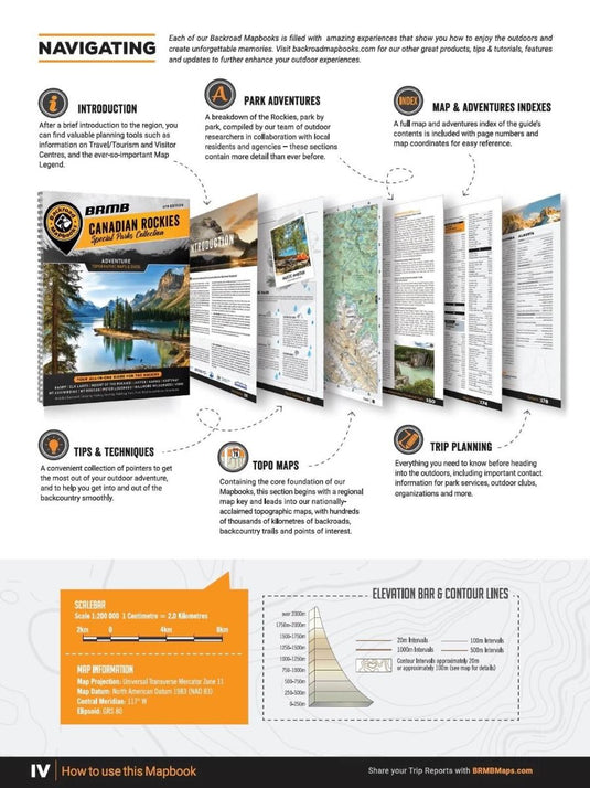 BACKROAD MAPBOOKS - CANADIAN ROCKIES - 4TH EDITION