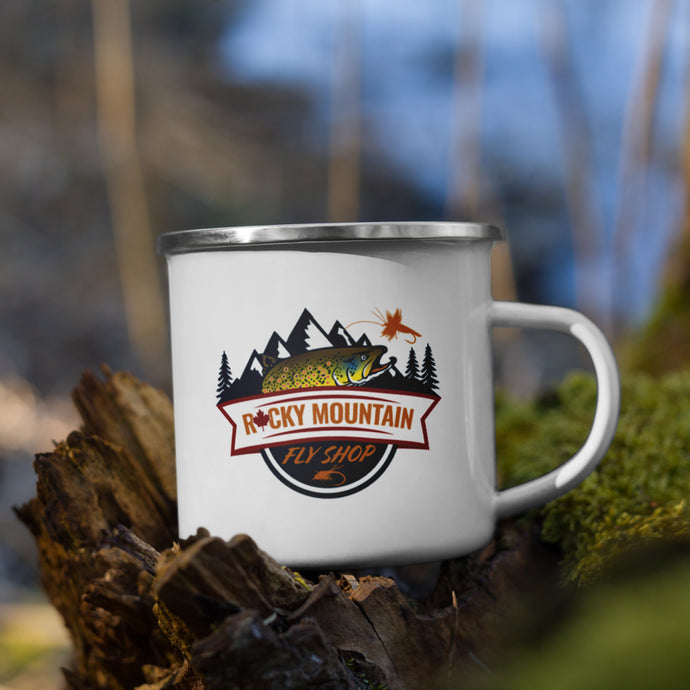 Rocky Mountain Fly Shop - RMFS Logo Enamel Mug