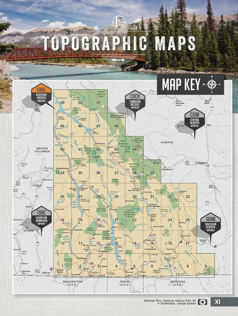 Load image into Gallery viewer, BACKROAD MAPBOOKS - KOOTENAY ROCKIES BC - 8TH EDITION
