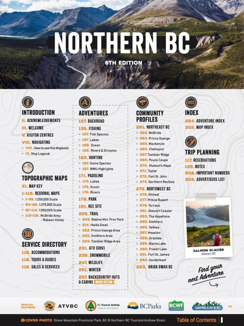 Load image into Gallery viewer, BACKROAD MAPBOOKS - NORTHERN BC - 6TH EDITION
