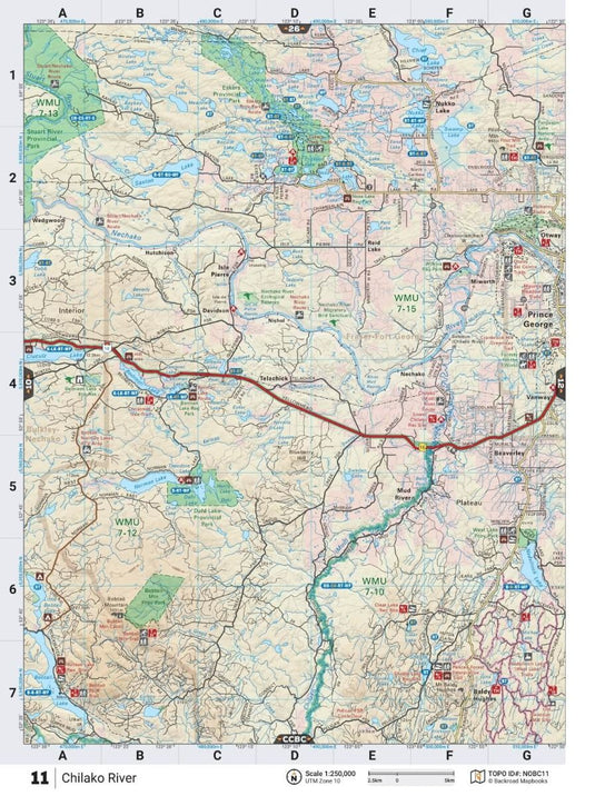 BACKROAD MAPBOOKS - NORTHERN BC - 6TH EDITION
