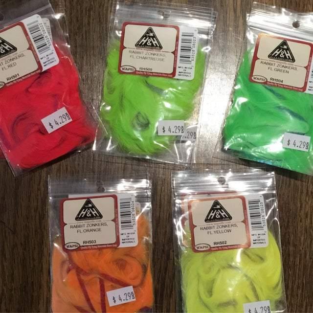 H&H - Rabbit Zonkers Fluorescent - Rocky Mountain Fly Shop