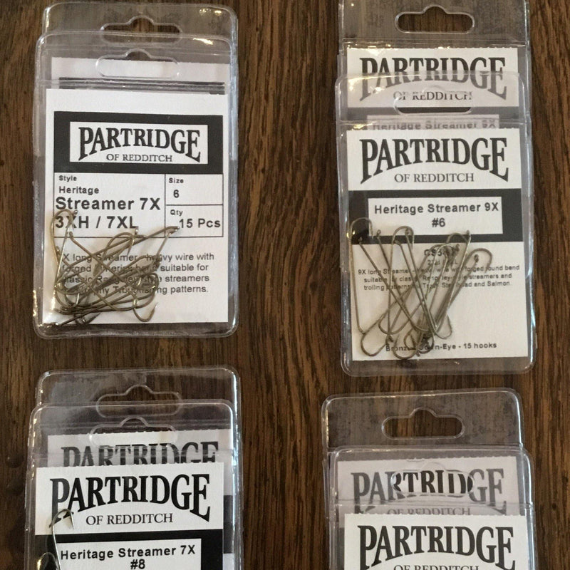 Load image into Gallery viewer, Partridge Heritage Streamer Hooks - Rocky Mountain Fly Shop
