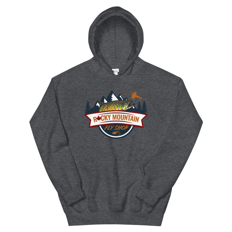 Load image into Gallery viewer, Rocky Mountain Fly Shop - RMFS Logo Unisex Hoodie
