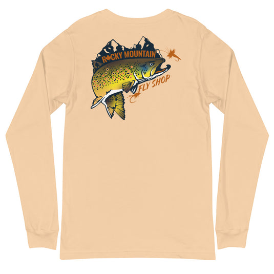 Rocky Mountain Fly Shop - Rocky Mountain & Logo Unisex Long Sleeve Tee