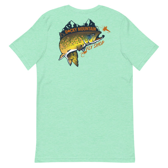 Rocky Mountain Fly Shop - Rocky Mountain & Logo Short-Sleeve Unisex T-Shirt