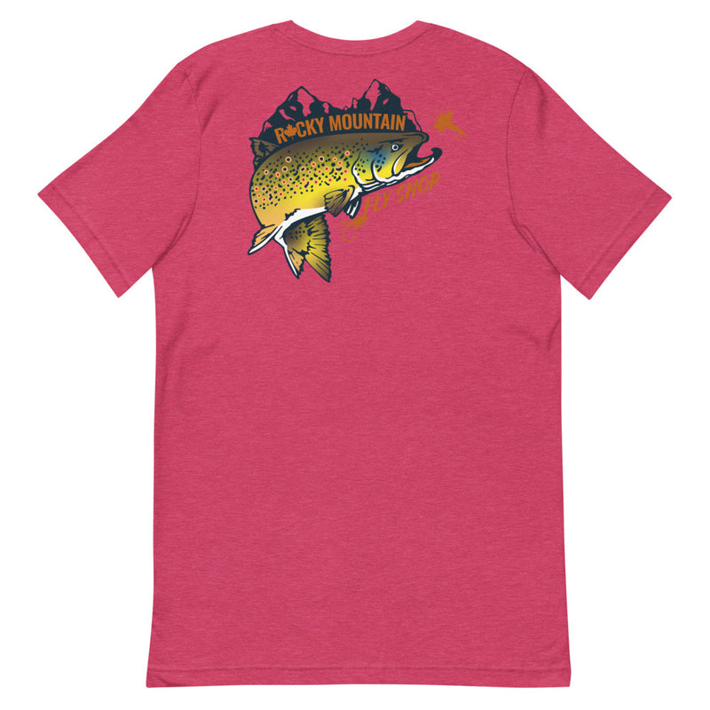 Load image into Gallery viewer, Rocky Mountain Fly Shop - Rocky Mountain &amp; Logo Short-Sleeve Unisex T-Shirt
